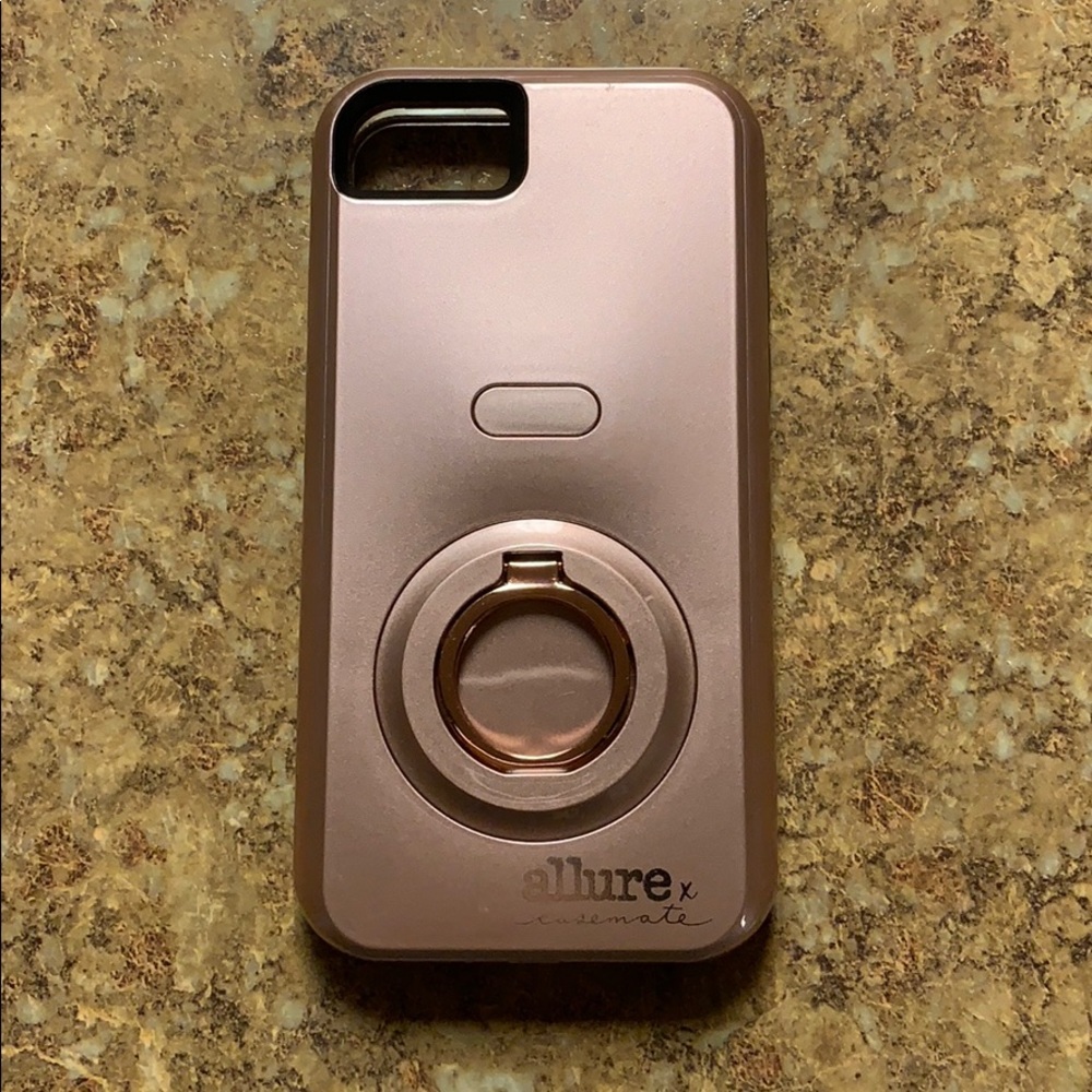 Pink Allure selfie light casemate phone case